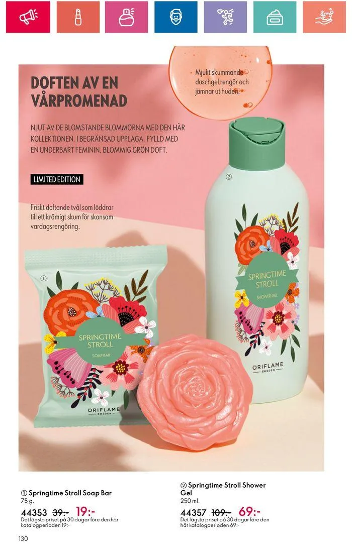 Oriflame reklamblad från 20 juni till 4 juli 2024 - Reklamblad sidor 130