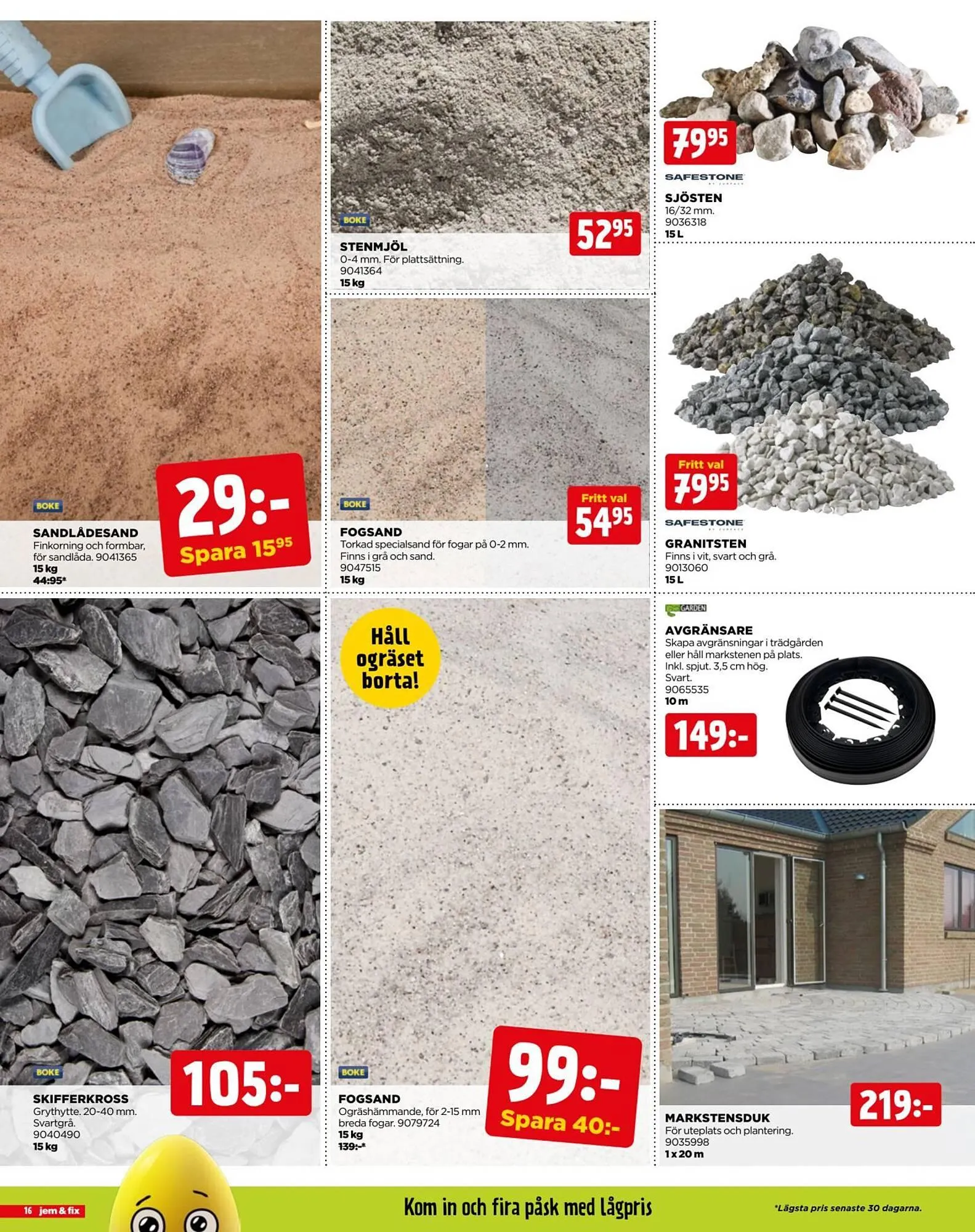 Jem&Fix reklamblad från 30 mars till 6 april 2026 - Reklamblad sidor 16