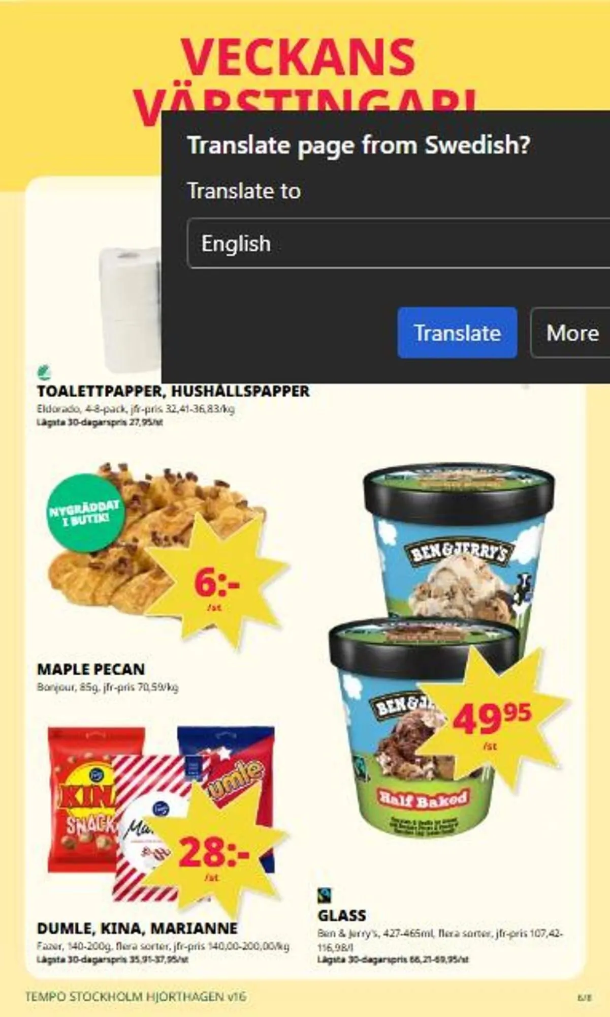 Tempo reklamblad från 13 april till 19 april 2026 - Reklamblad sidor 6