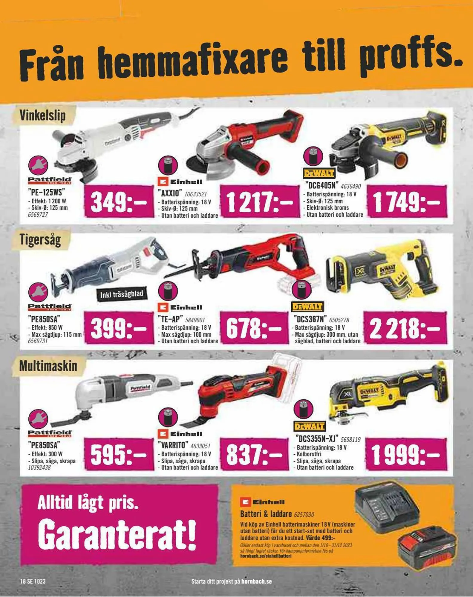 Hornbach reklamblad från 28 september till 25 oktober 2023 - Reklamblad sidor 18