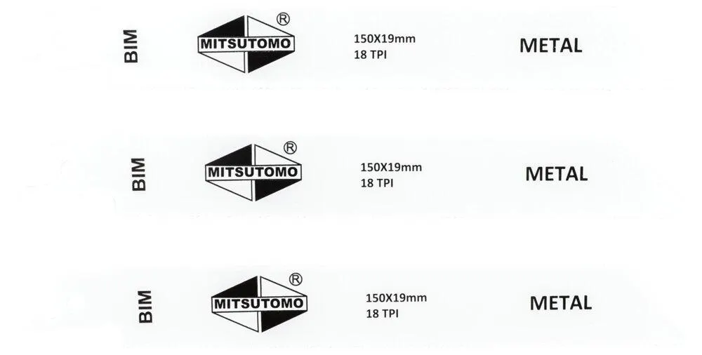 Tigersågblad metall 150 mm 3-pack