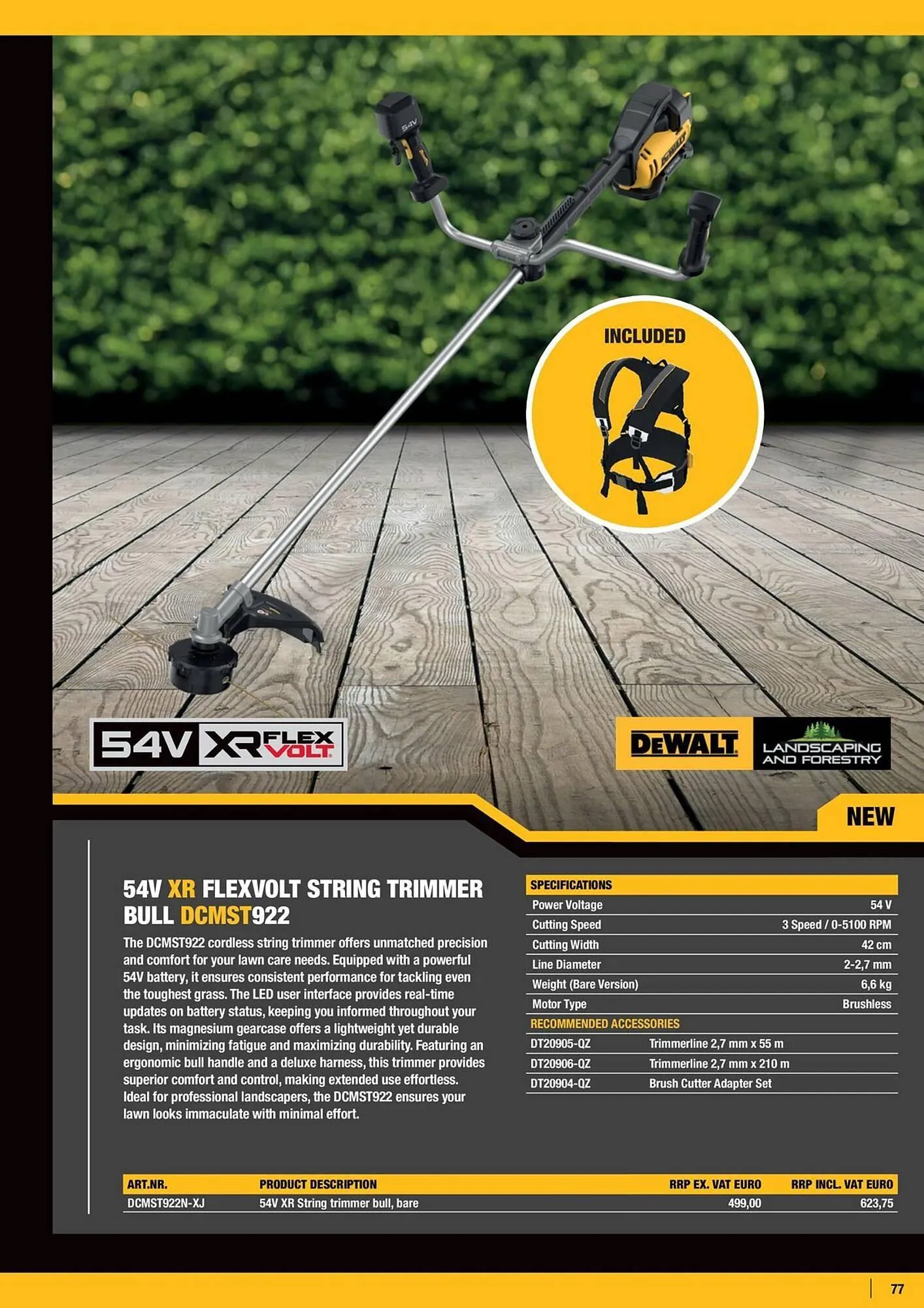 Dewalt reklamblad från 21 mars till 31 maj 2025 - Reklamblad sidor 77