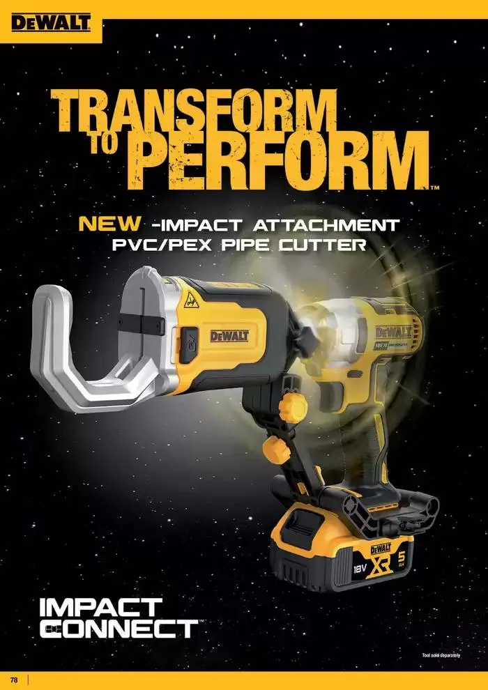 Dewalt reklamblad från 26 september till 10 oktober 2024 - Reklamblad sidor 78