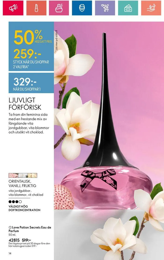 Oriflame reklamblad från 20 juni till 4 juli 2024 - Reklamblad sidor 14