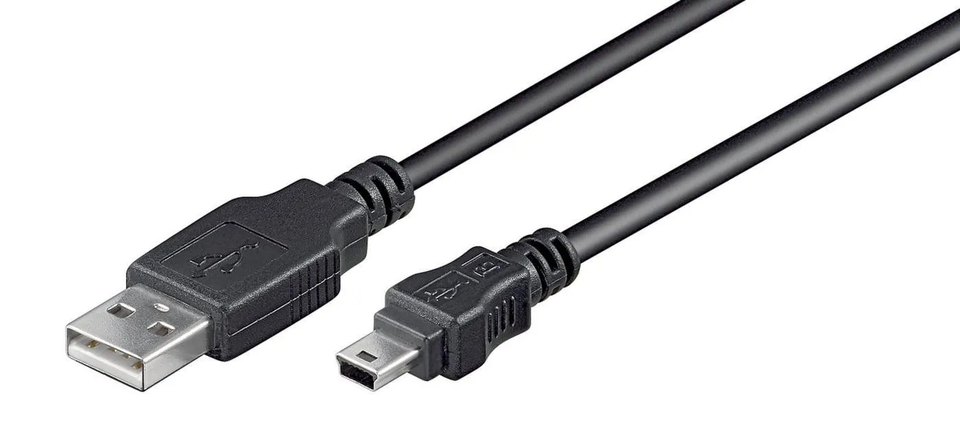 Luxorparts Mini-USB-kabel Svart 5 m