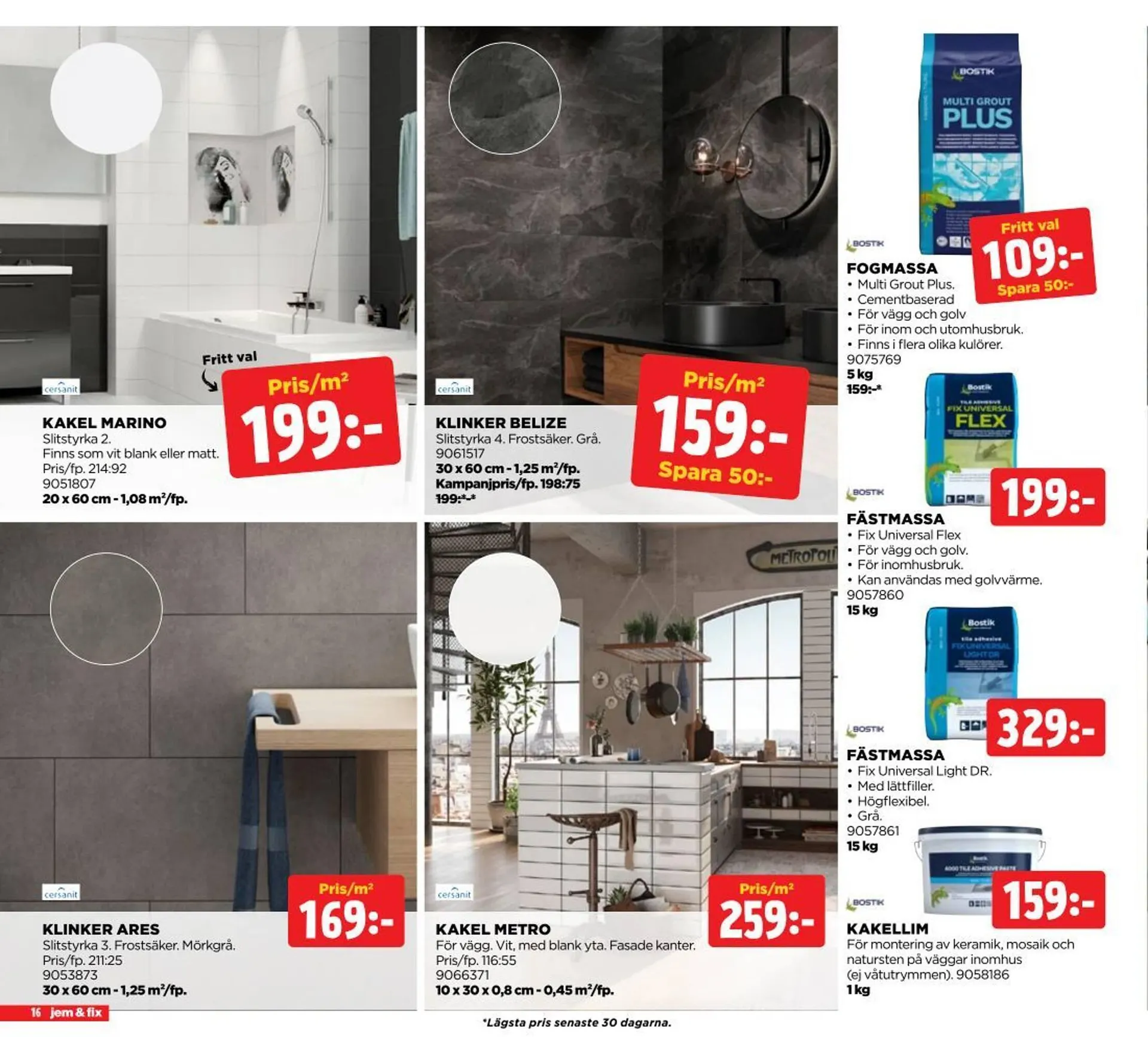 Jem&Fix reklamblad från 24 mars till 6 april 2025 - Reklamblad sidor 16