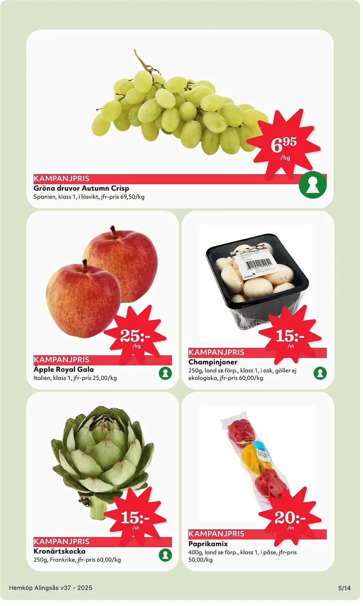 Östenssons reklamblad från 8 september till 14 september 2025 - Reklamblad sidor 5