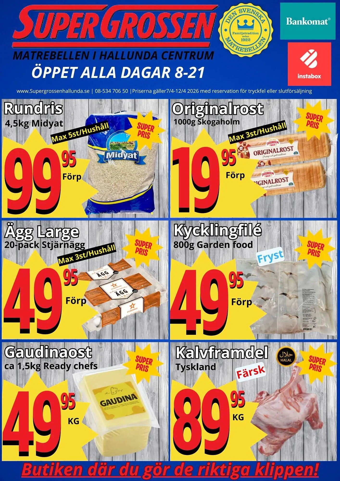 Supergrossen reklamblad från 7 april till 13 april 2026 - Reklamblad sidor 1