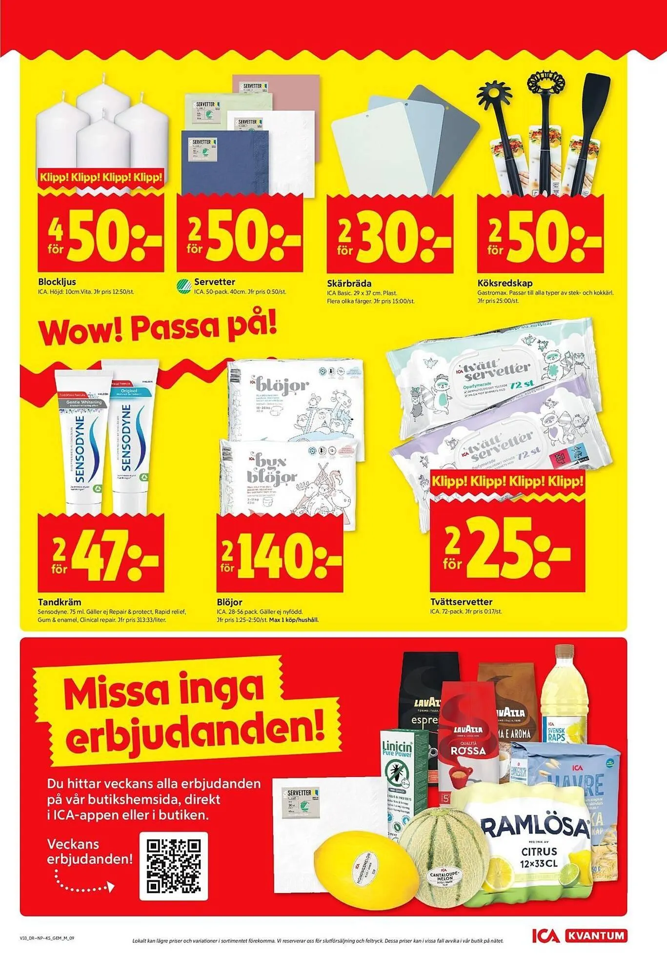 ICA Kvantum reklamblad från 11 augusti till 17 augusti 2025 - Reklamblad sidor 9