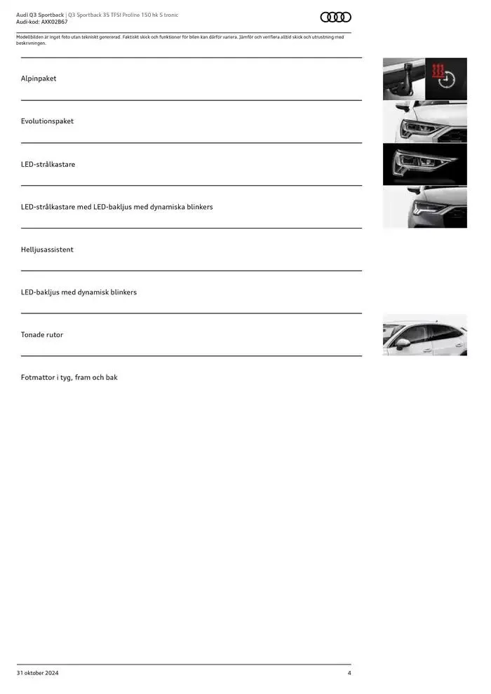 Audi Q3 Sportback från 31 oktober till 31 oktober 2025 - Reklamblad sidor 4