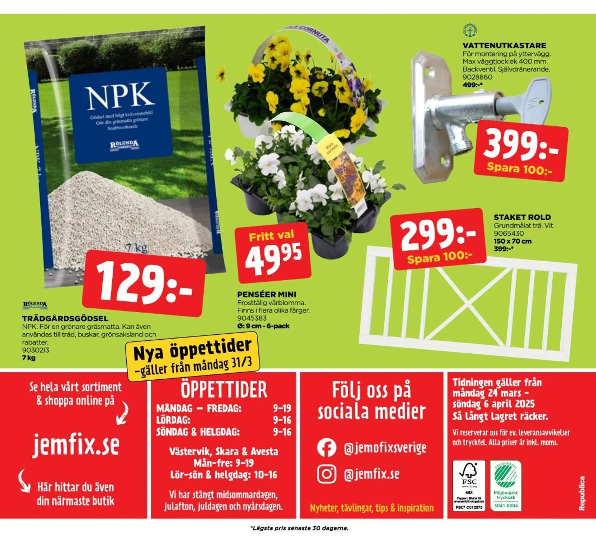 Jem&Fix reklamblad från 24 mars till 6 april 2025 - Reklamblad sidor 20