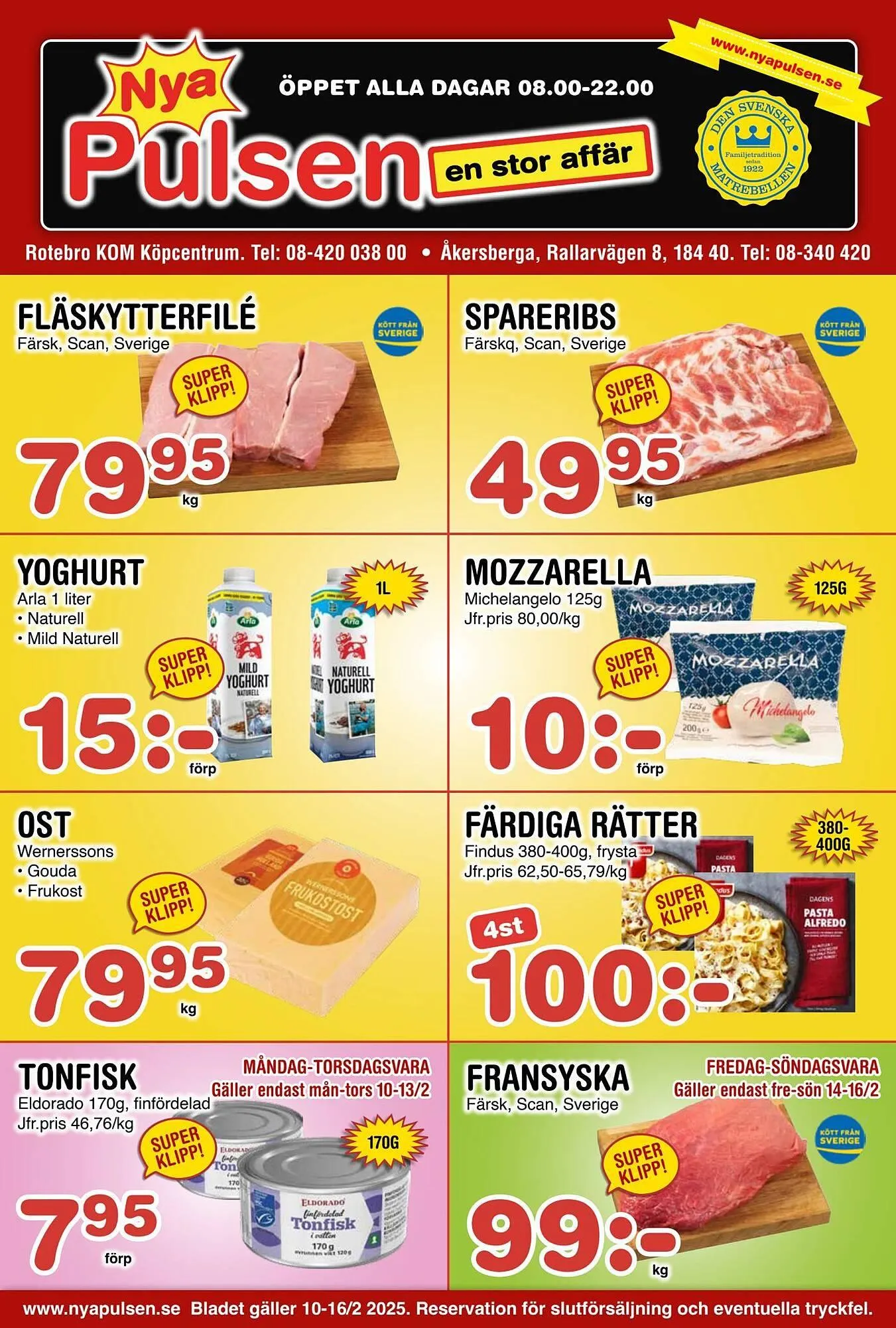 Nya Pulsen reklamblad - 1