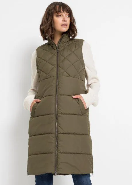 Gilet trapuntato in poliestere riciclato