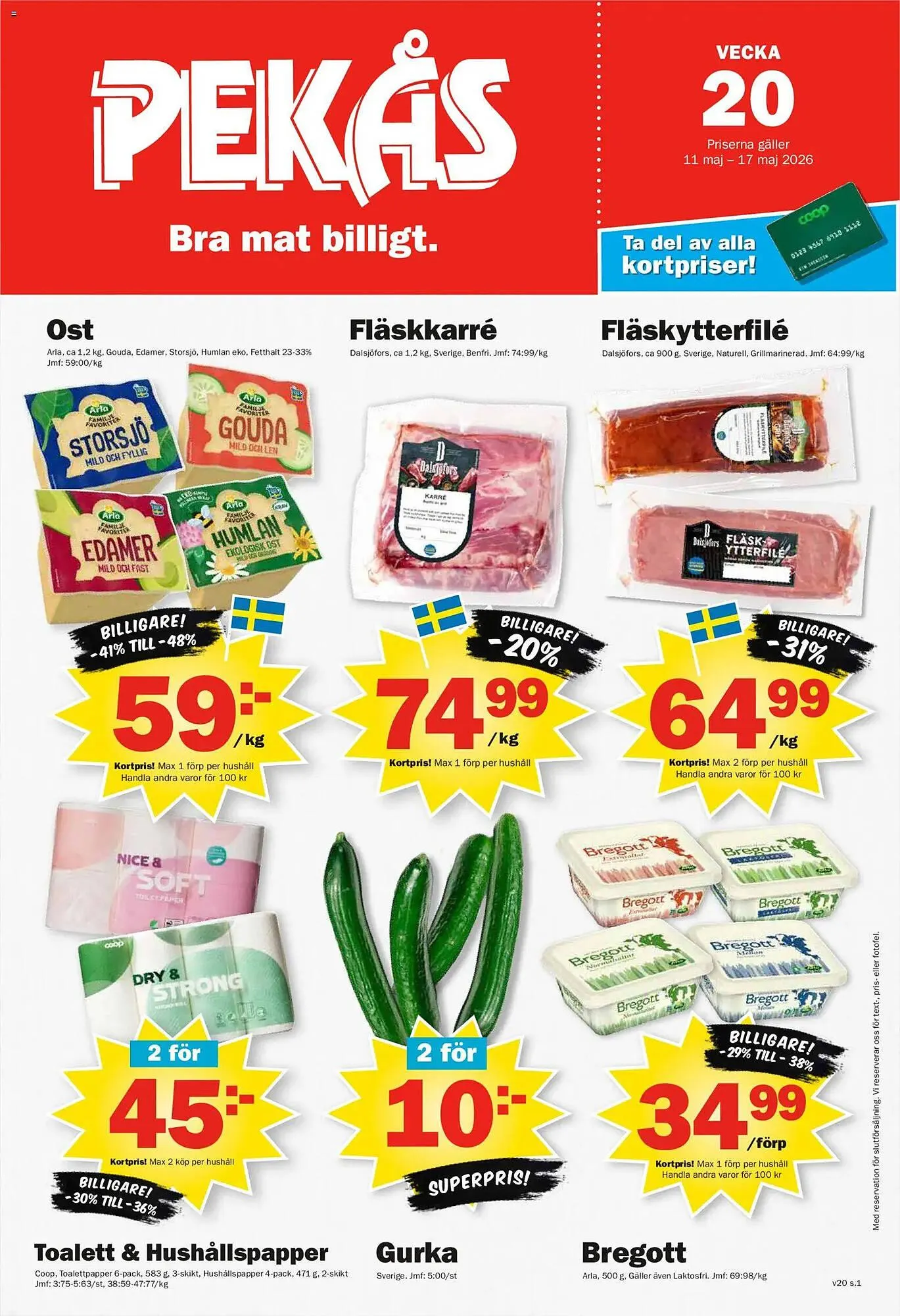Pekås reklamblad från 11 maj till 17 maj 2026 - Reklamblad sidor 1
