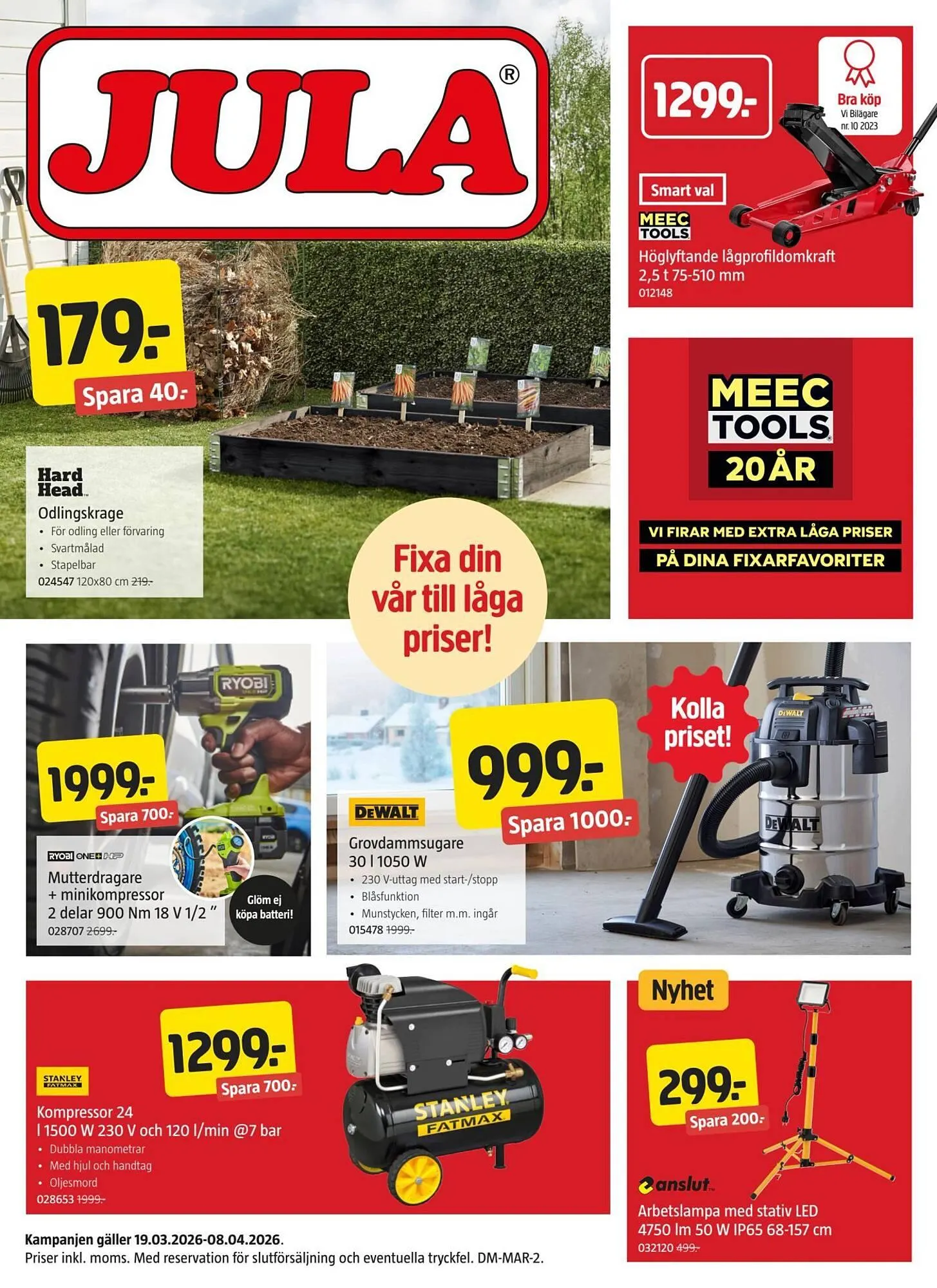 Jula reklamblad från 19 mars till 9 april 2026 - Reklamblad sidor 1