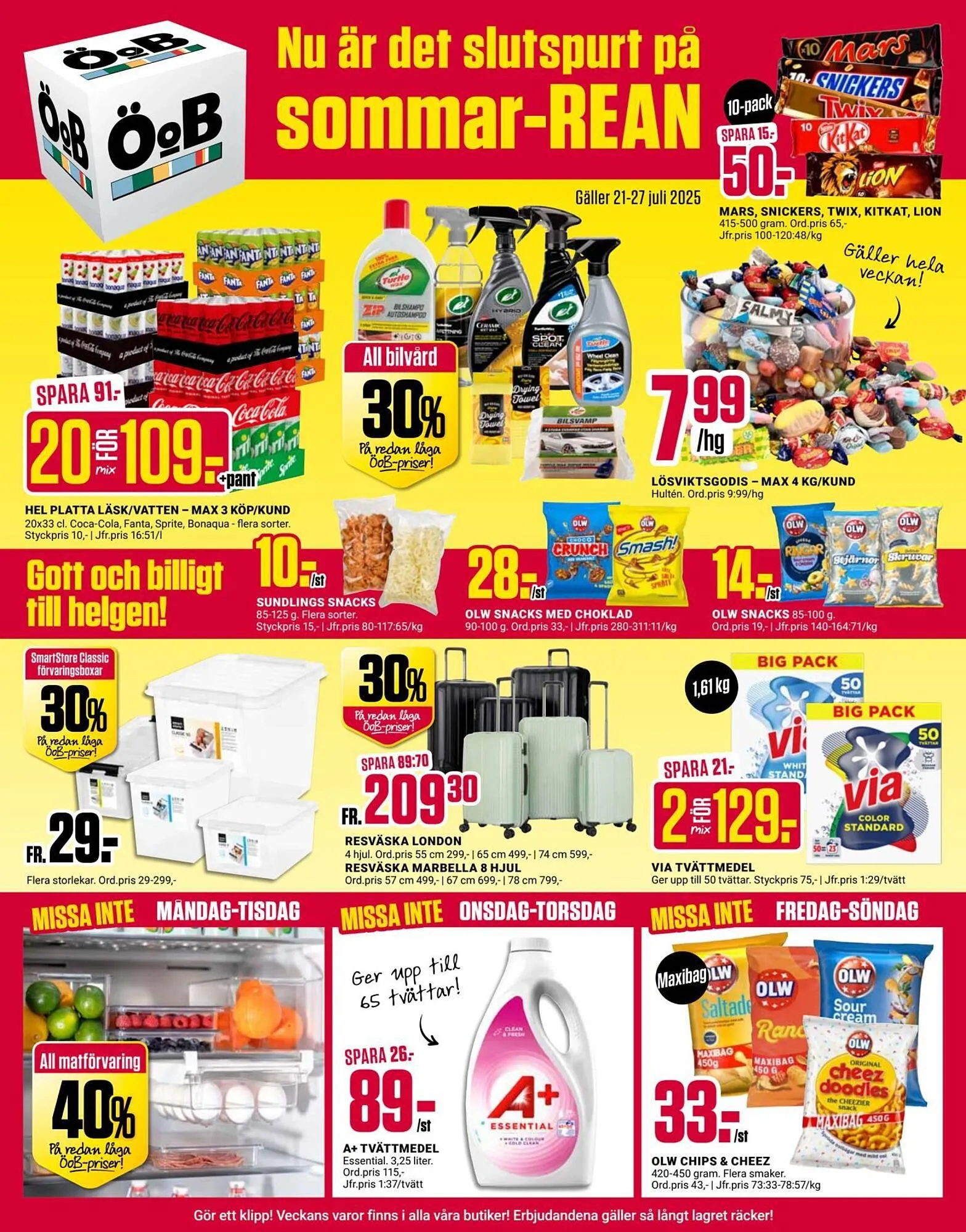 ÖoB reklamblad från 21 juli till 28 juli 2025 - Reklamblad sidor 1