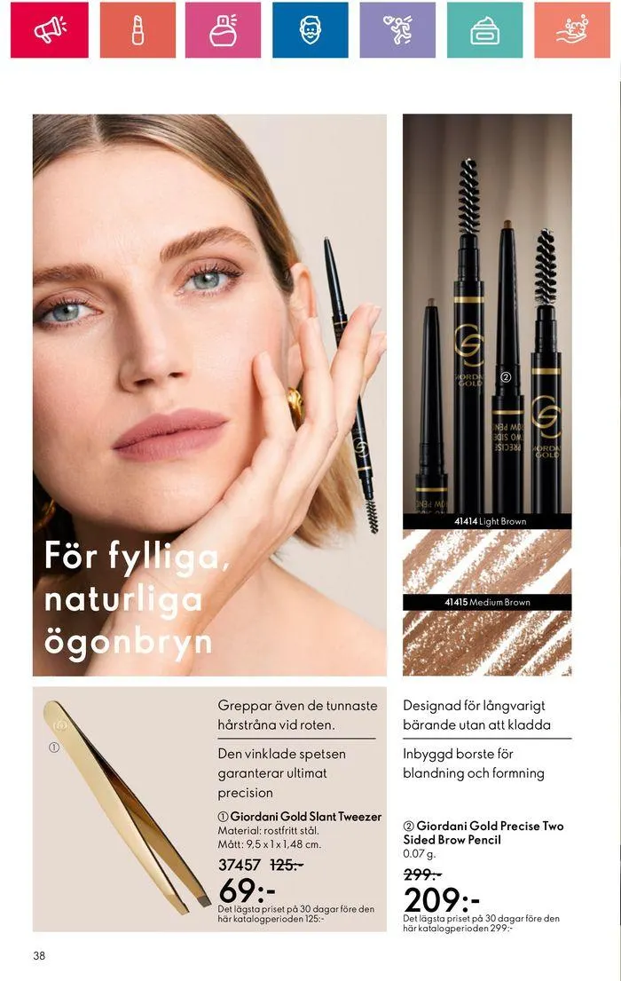 Oriflame reklamblad från 20 juni till 4 juli 2024 - Reklamblad sidor 38