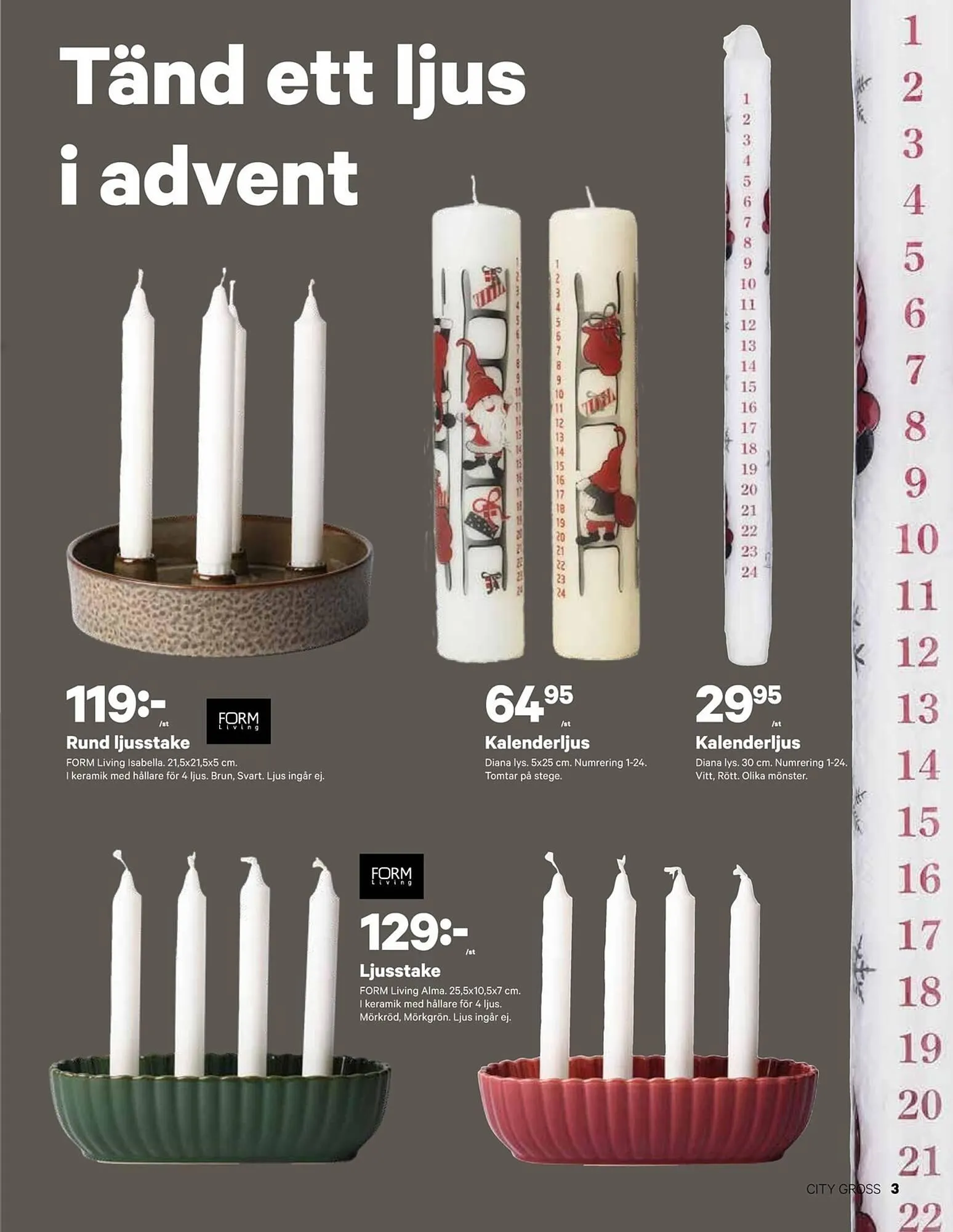 City Gross reklamblad från 3 november till 30 november 2025 - Reklamblad sidor 3