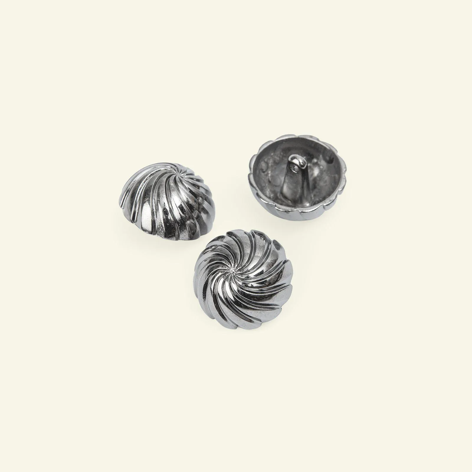 Knapp 22mm metall 3st