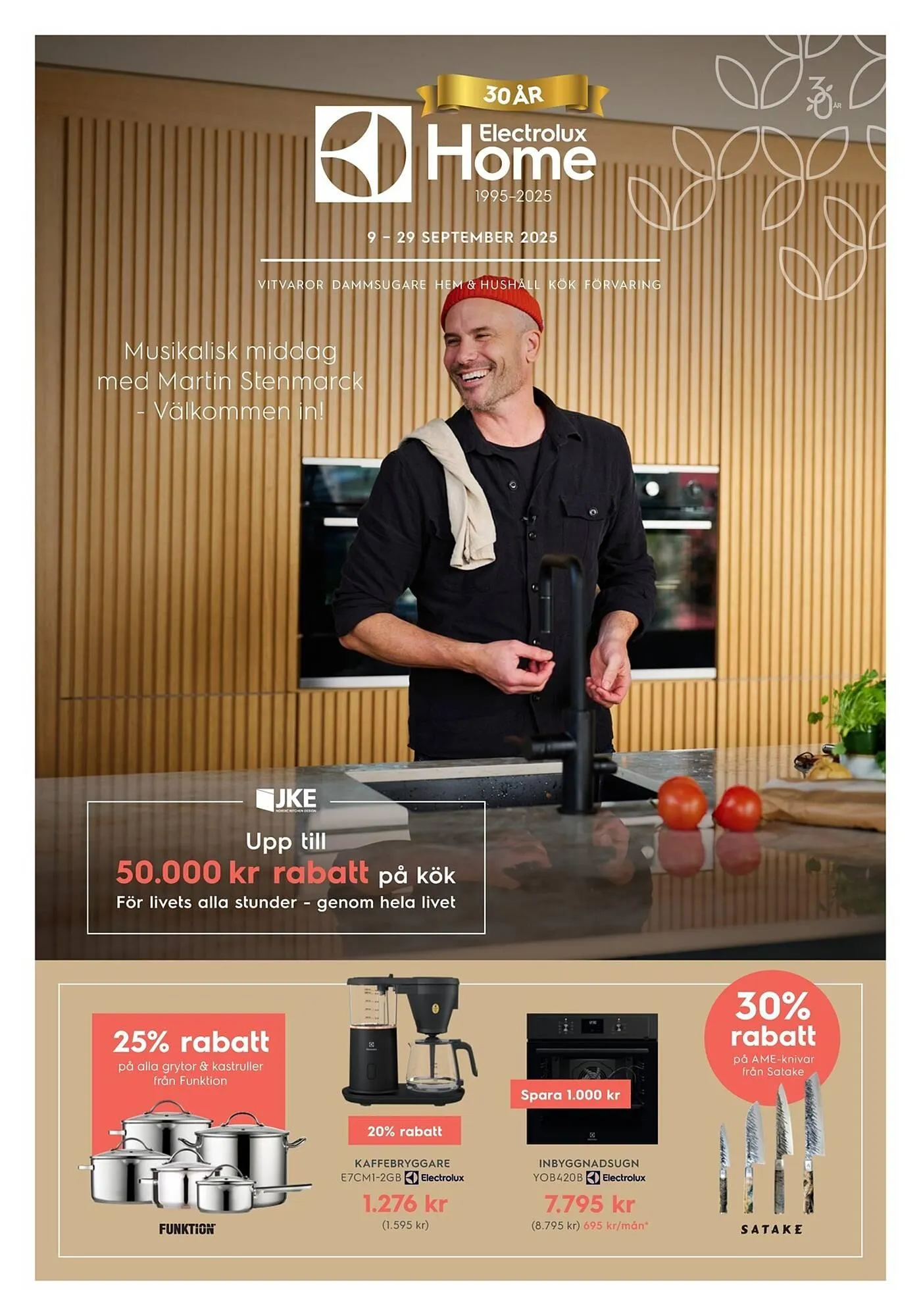 Electrolux Home reklamblad från 9 september till 29 september 2025 - Reklamblad sidor 1