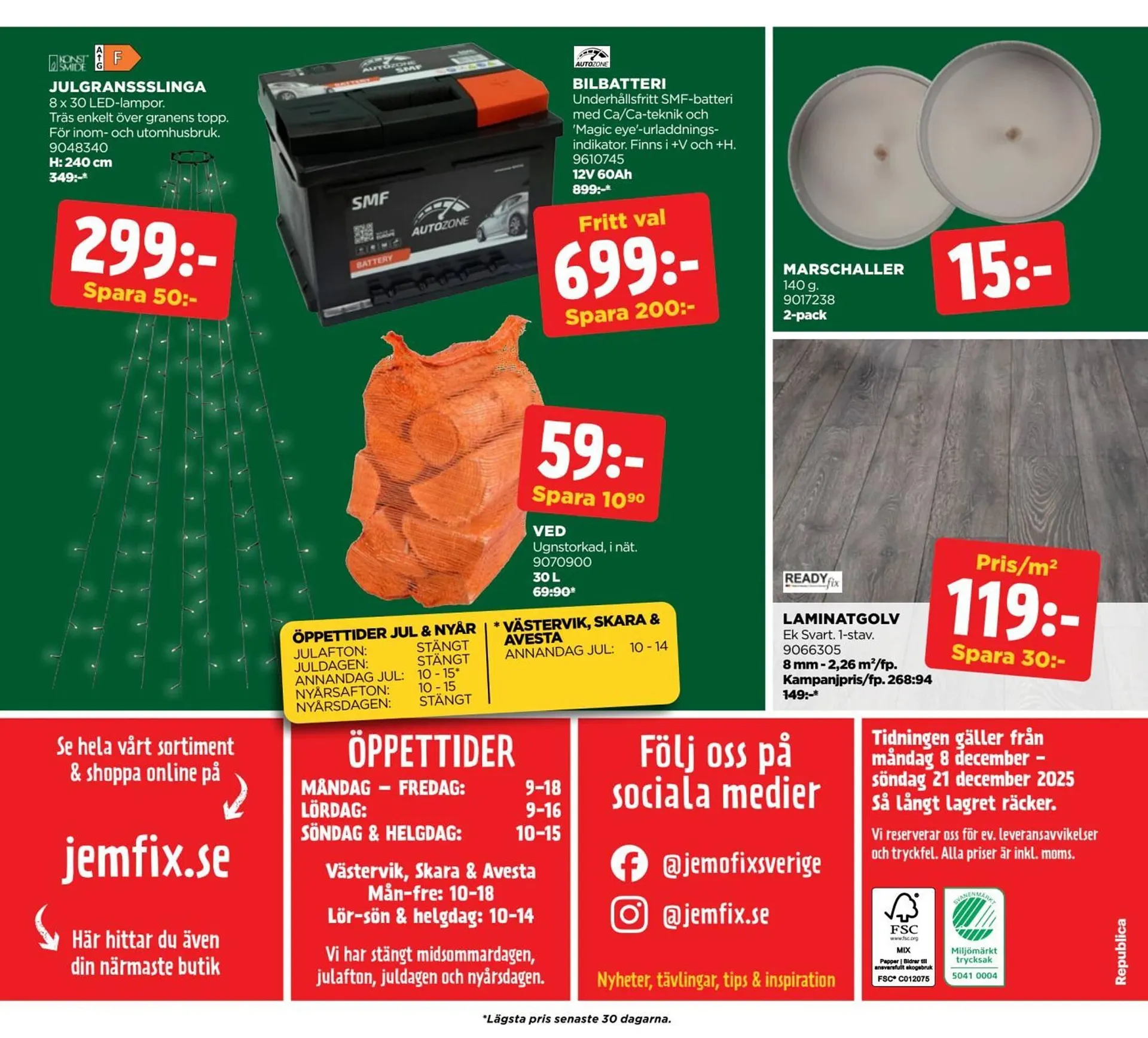Jem&Fix reklamblad från 8 december till 22 december 2025 - Reklamblad sidor 16