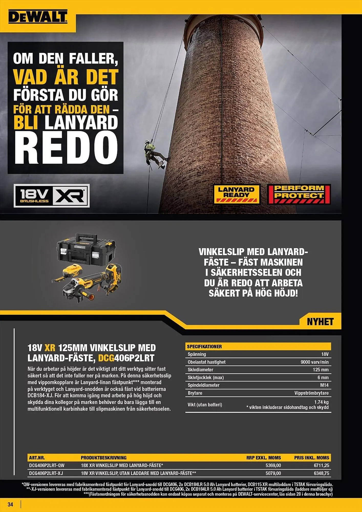 Dewalt reklamblad från 5 maj till 31 december 2023 - Reklamblad sidor 34