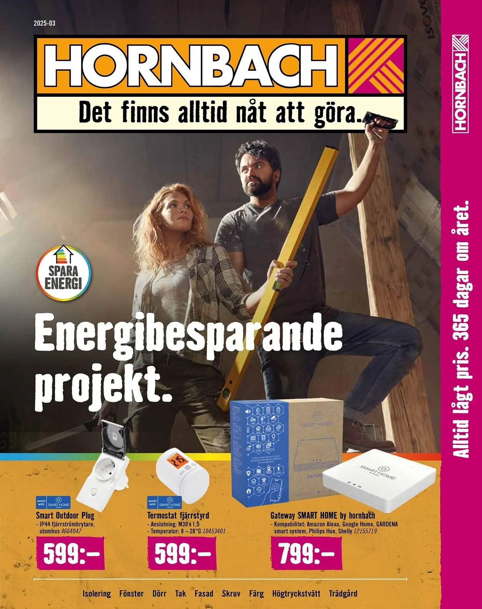 Hornbach reklamblad från 11 mars till 31 mars 2025 - Reklamblad sidor 1