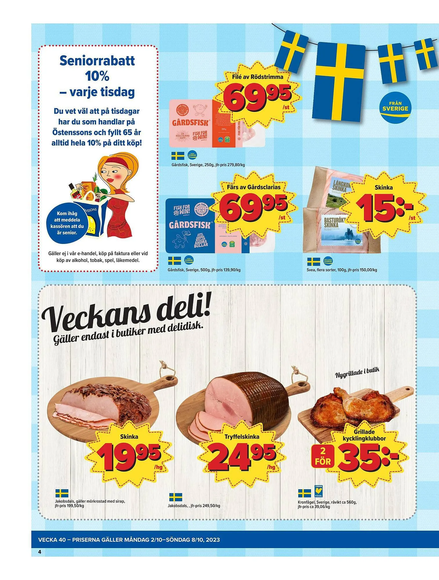 Östenssons reklamblad från 2 oktober till 8 oktober 2023 - Reklamblad sidor 4