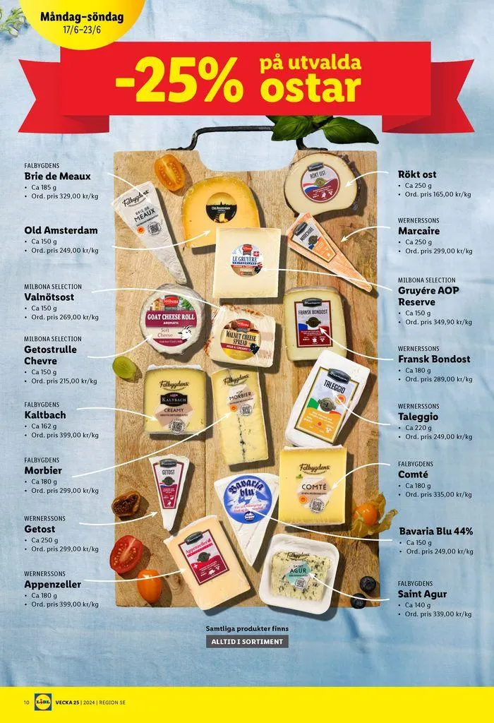 ERBJUDANDEN VECKA 25 från 17 juni till 23 juni 2024 - Reklamblad sidor 10