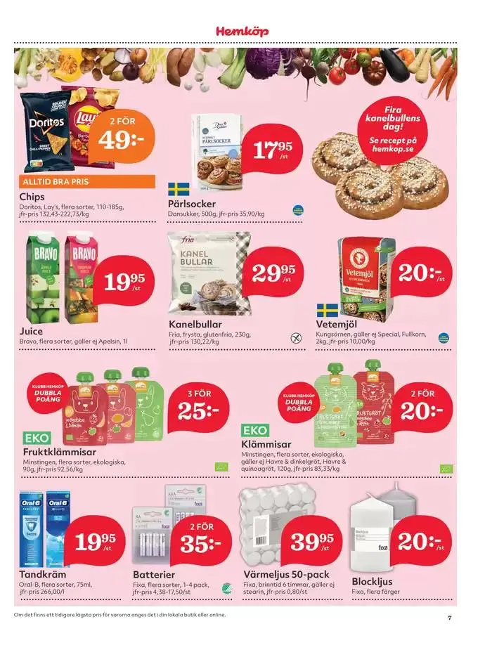 Våra bästa deals för dig från 30 september till 6 oktober 2024 - Reklamblad sidor 7