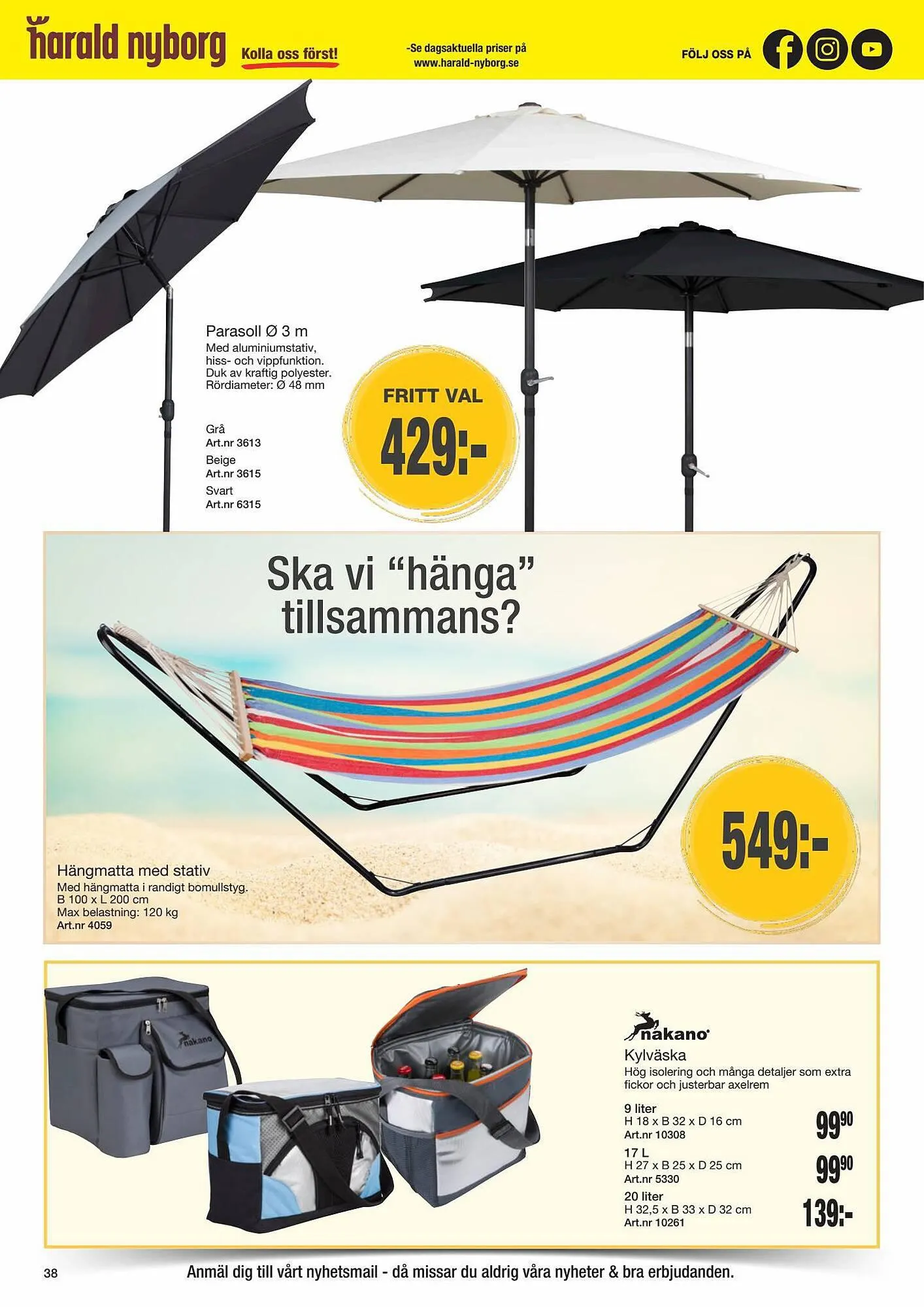 Harald Nyborg reklamblad från 11 juni till 31 oktober 2023 - Reklamblad sidor 38