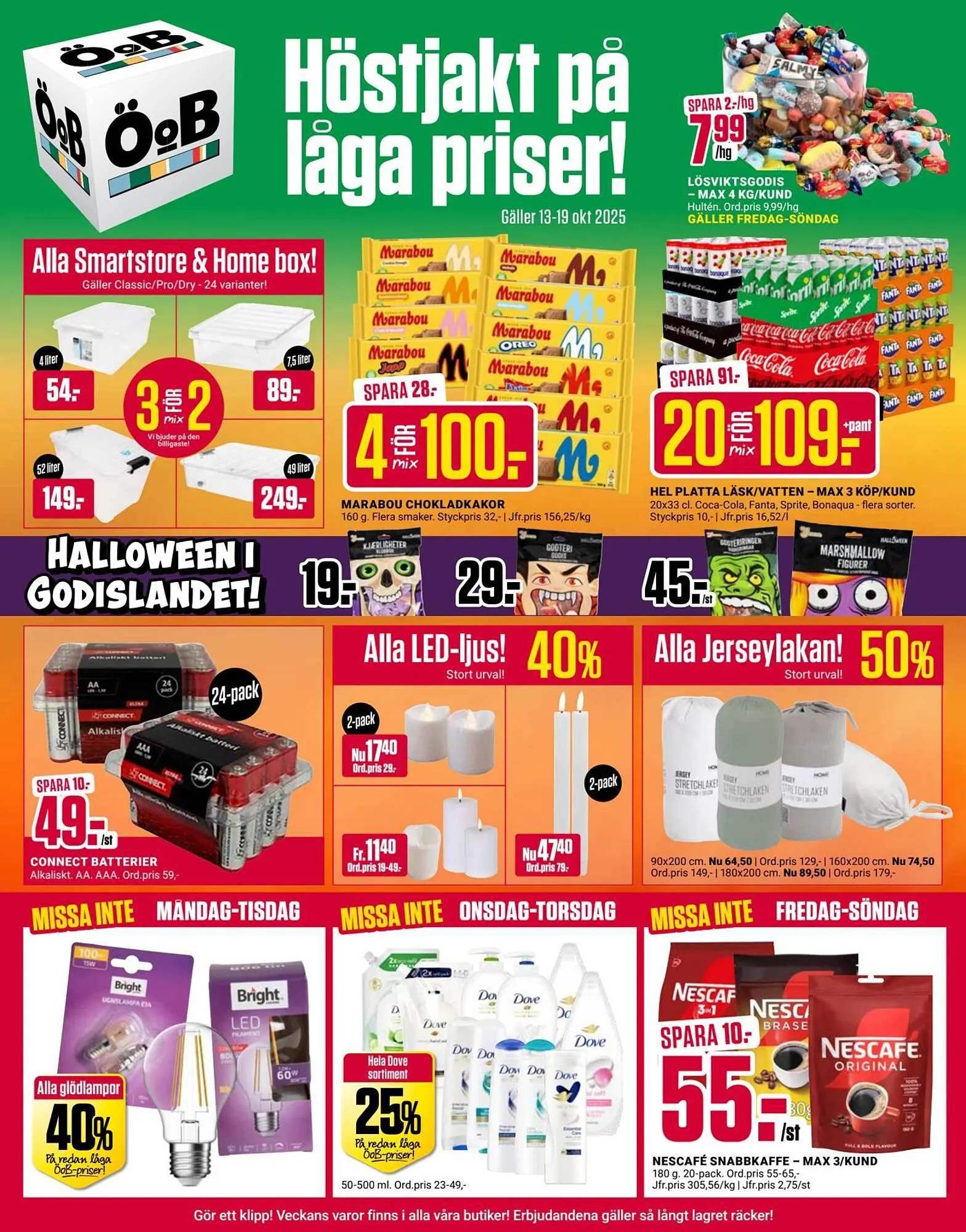 ÖoB annonsblad från 13 oktober till 19 oktober 2025 - Reklamblad sidor 1