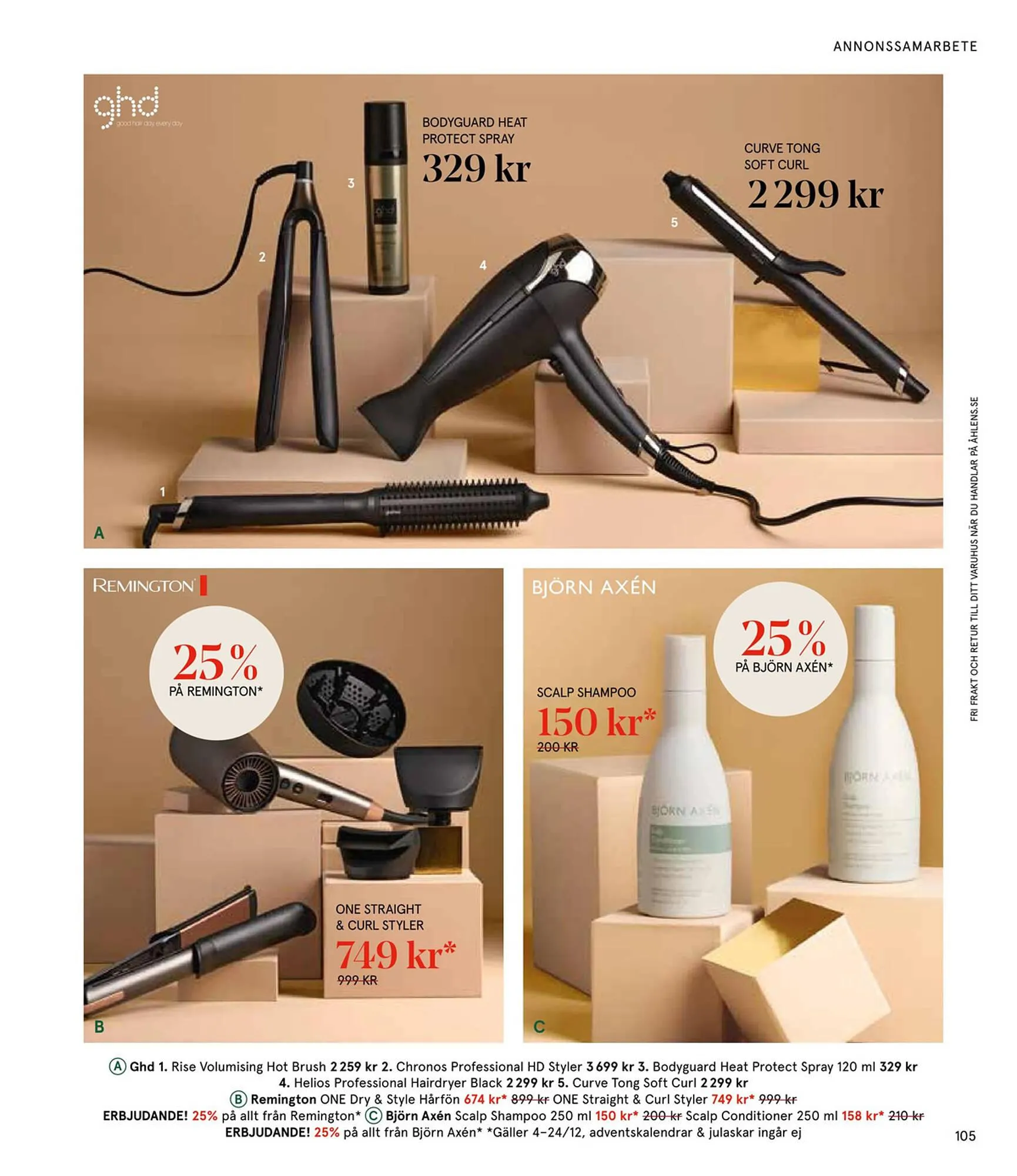 Åhléns reklamblad från 25 november till 24 december 2024 - Reklamblad sidor 105