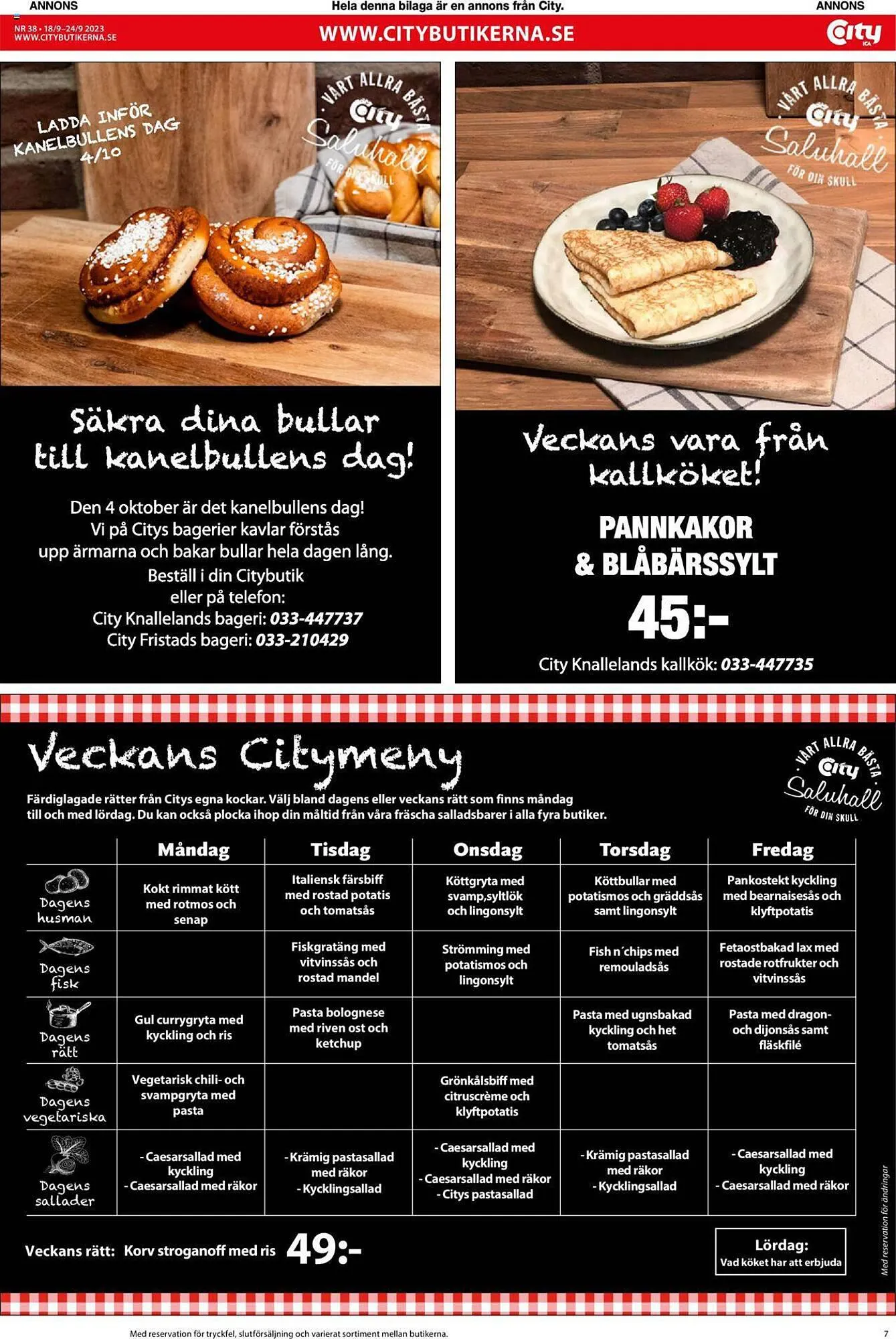 ICA Kvantum reklamblad från 18 september till 24 september 2023 - Reklamblad sidor 7