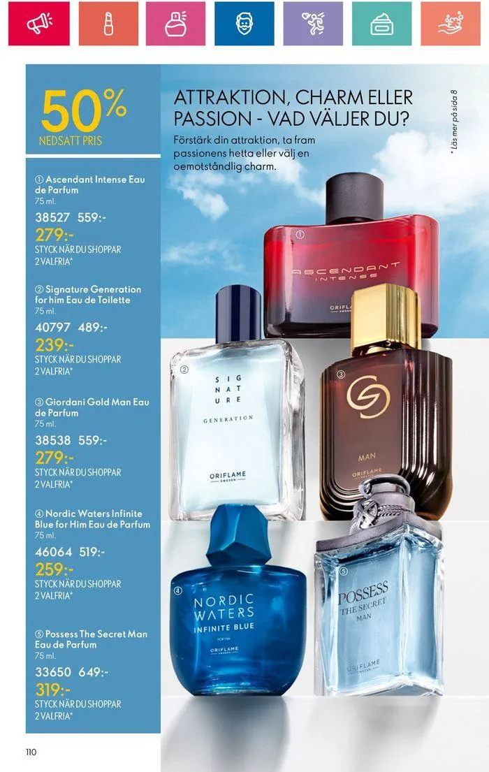 Oriflame reklamblad från 20 juni till 4 juli 2024 - Reklamblad sidor 110