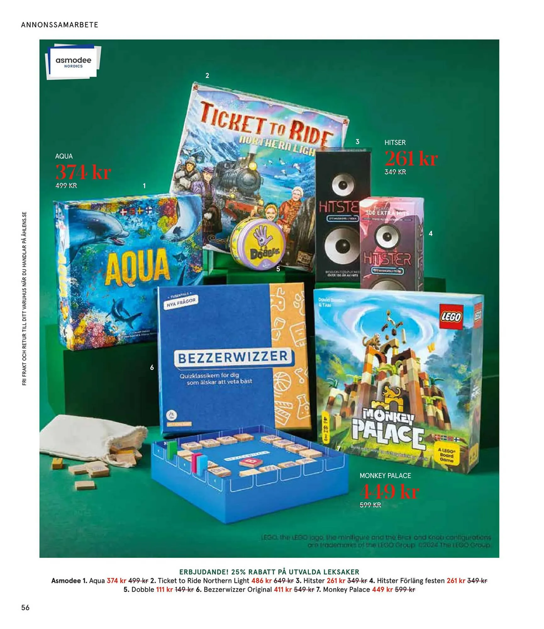 Åhléns reklamblad från 25 november till 24 december 2024 - Reklamblad sidor 56