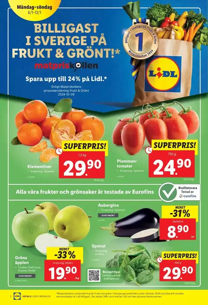 Aktuella deals och erbjudanden från 6 januari till 12 januari 2025 - Reklamblad sidor 2