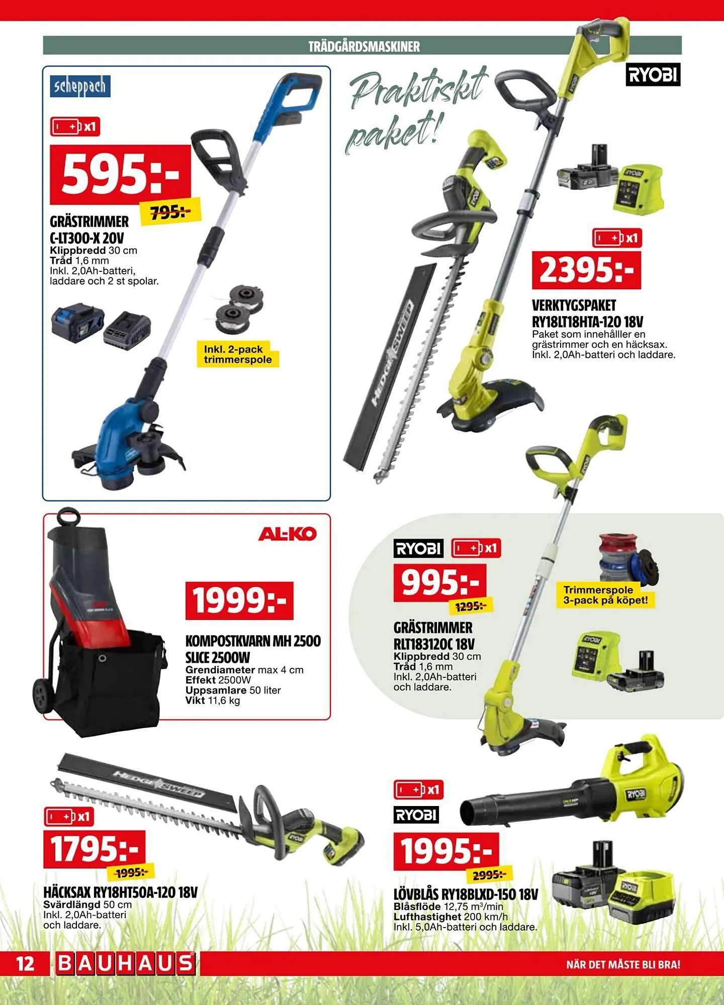 Bauhaus reklamblad från 7 april till 20 april 2026 - Reklamblad sidor 12