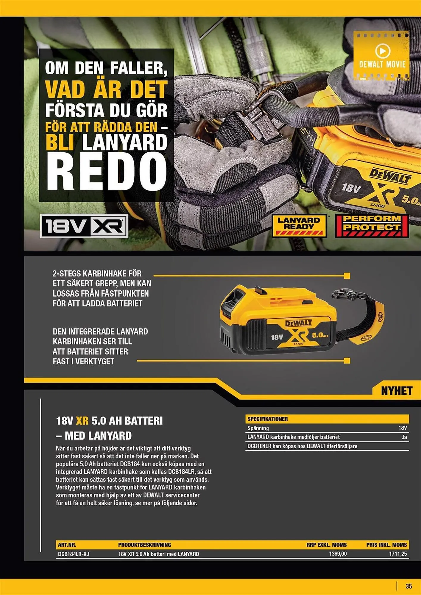 Dewalt reklamblad från 5 maj till 31 december 2023 - Reklamblad sidor 35