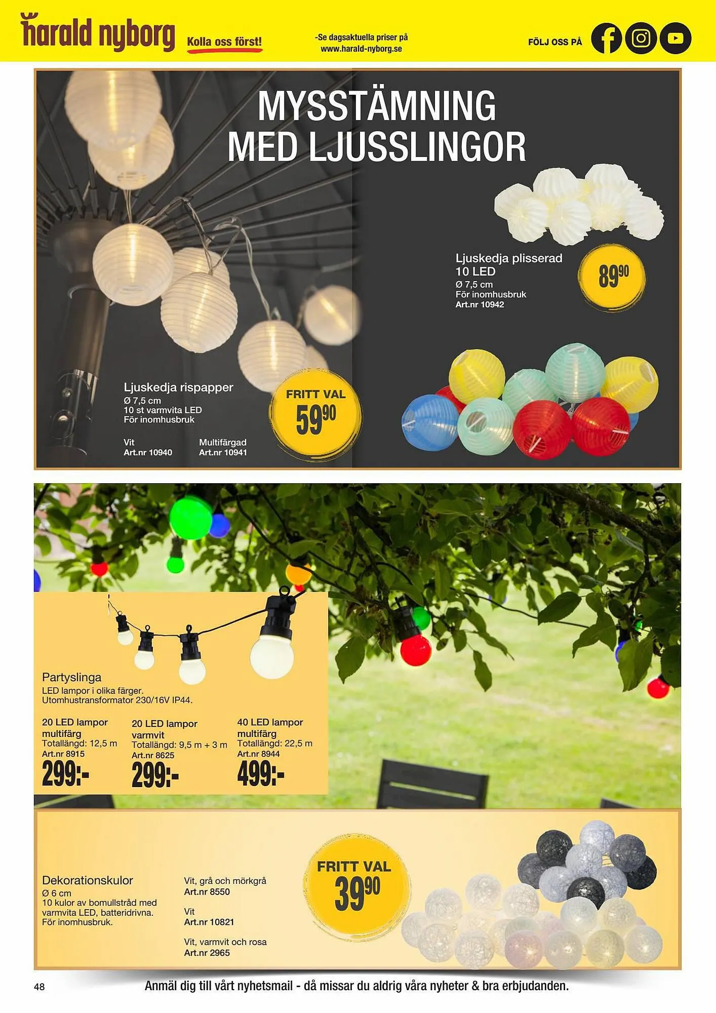 Harald Nyborg reklamblad från 11 juni till 31 oktober 2023 - Reklamblad sidor 48