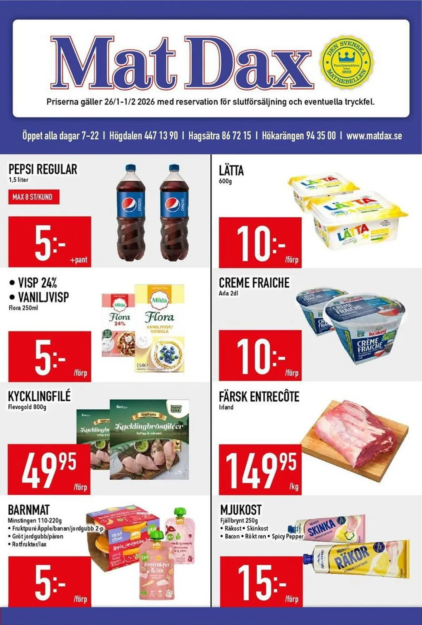 Matdax reklamblad - 1