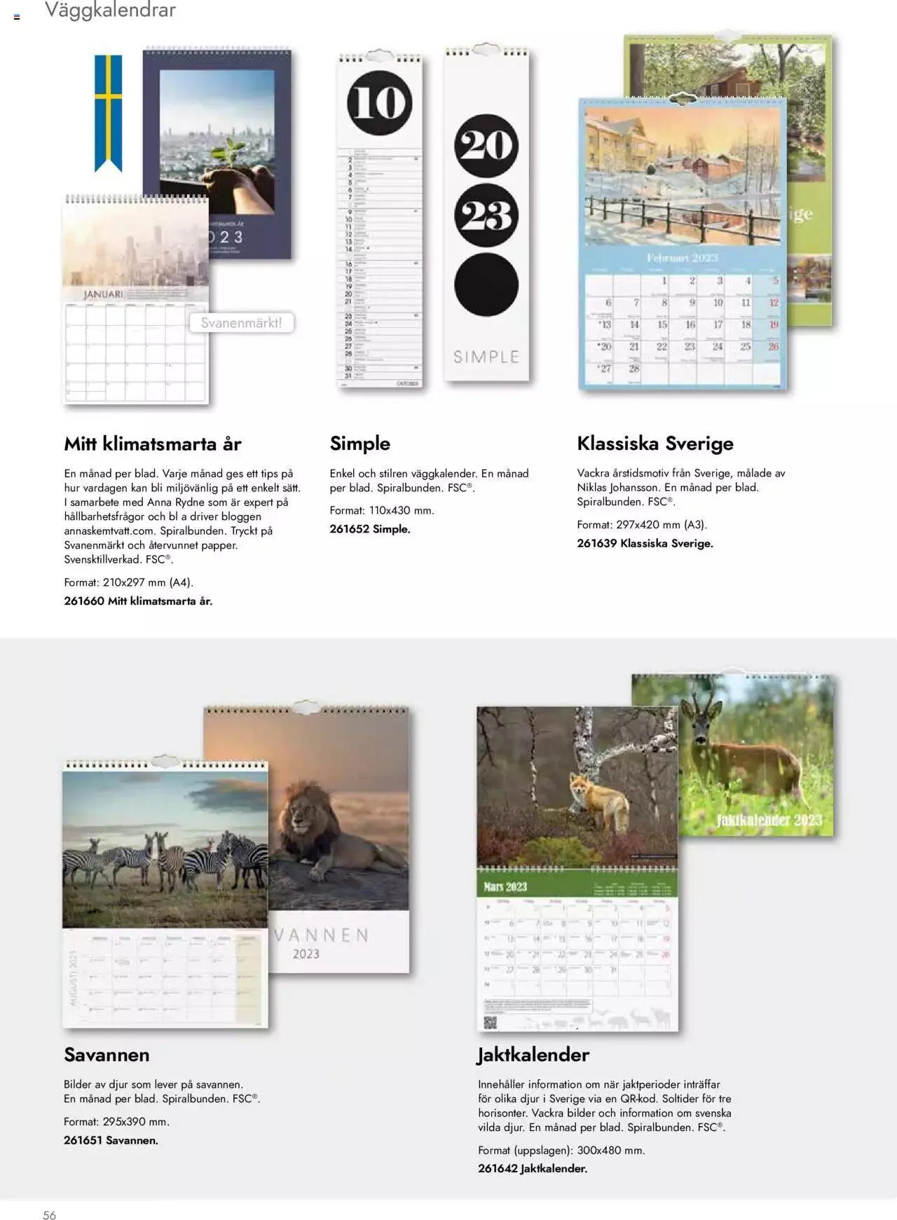 Almanackor och Kalendrar 2023 från 10 april till 31 december 2023 - Reklamblad sidor 56