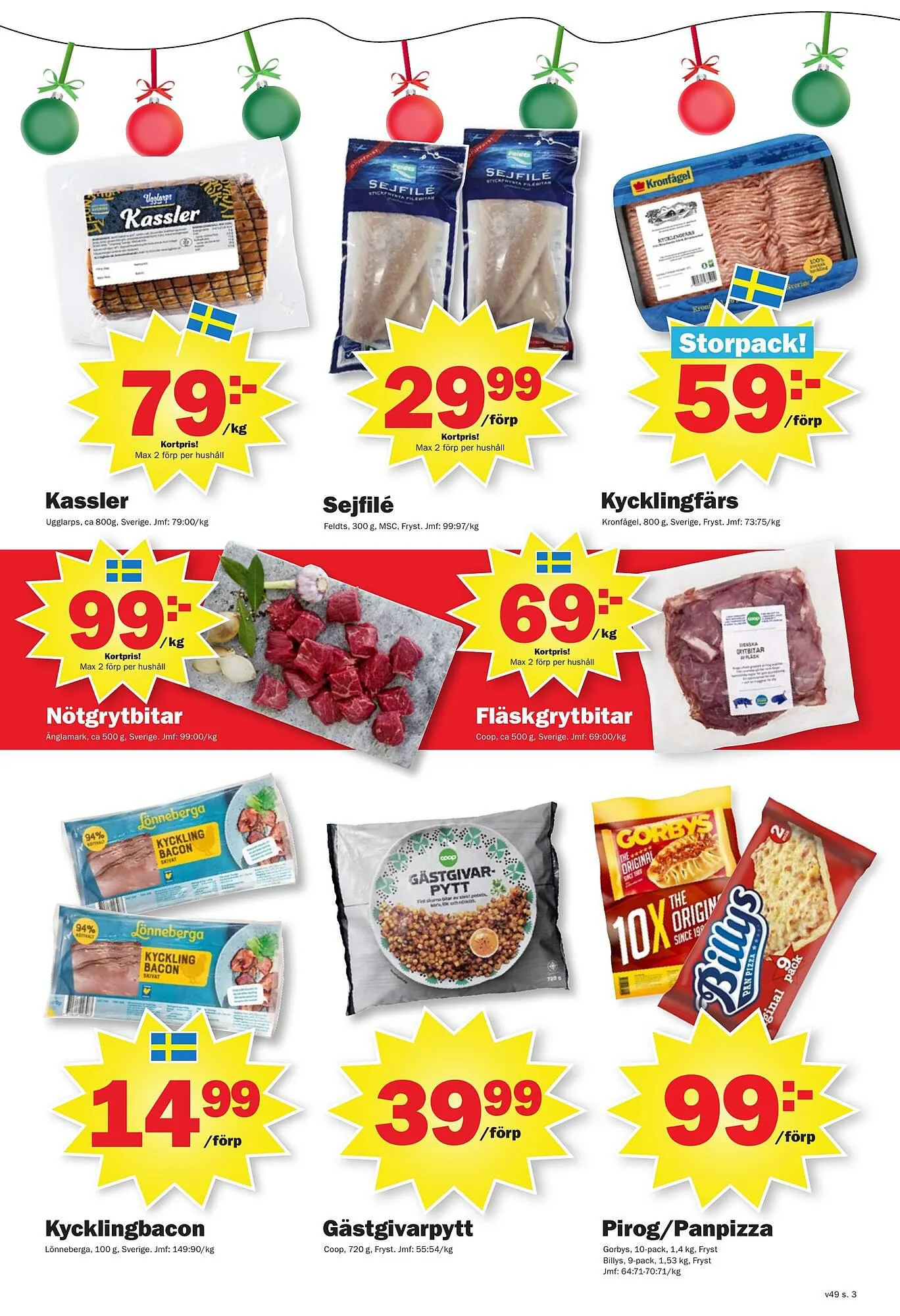 Pekås reklamblad från 4 december till 9 december 2023 - Reklamblad sidor 3