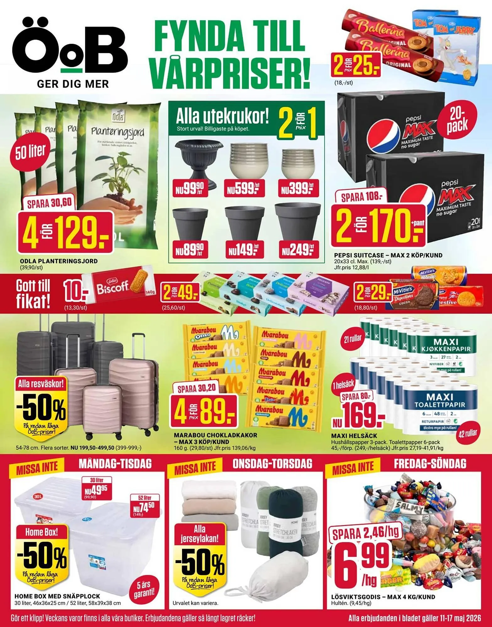 ÖoB annonsblad från 11 maj till 18 maj 2026 - Reklamblad sidor 1