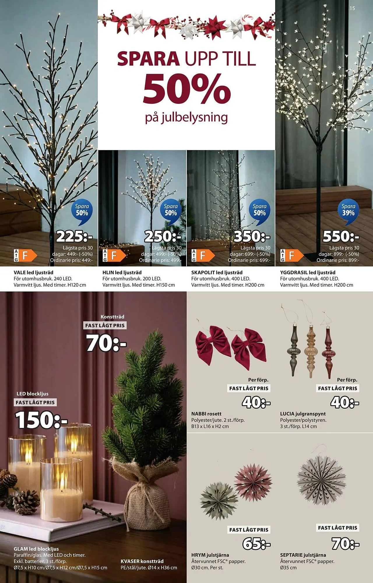 JYSK reklamblad från 20 oktober till 2 november 2025 - Reklamblad sidor 15