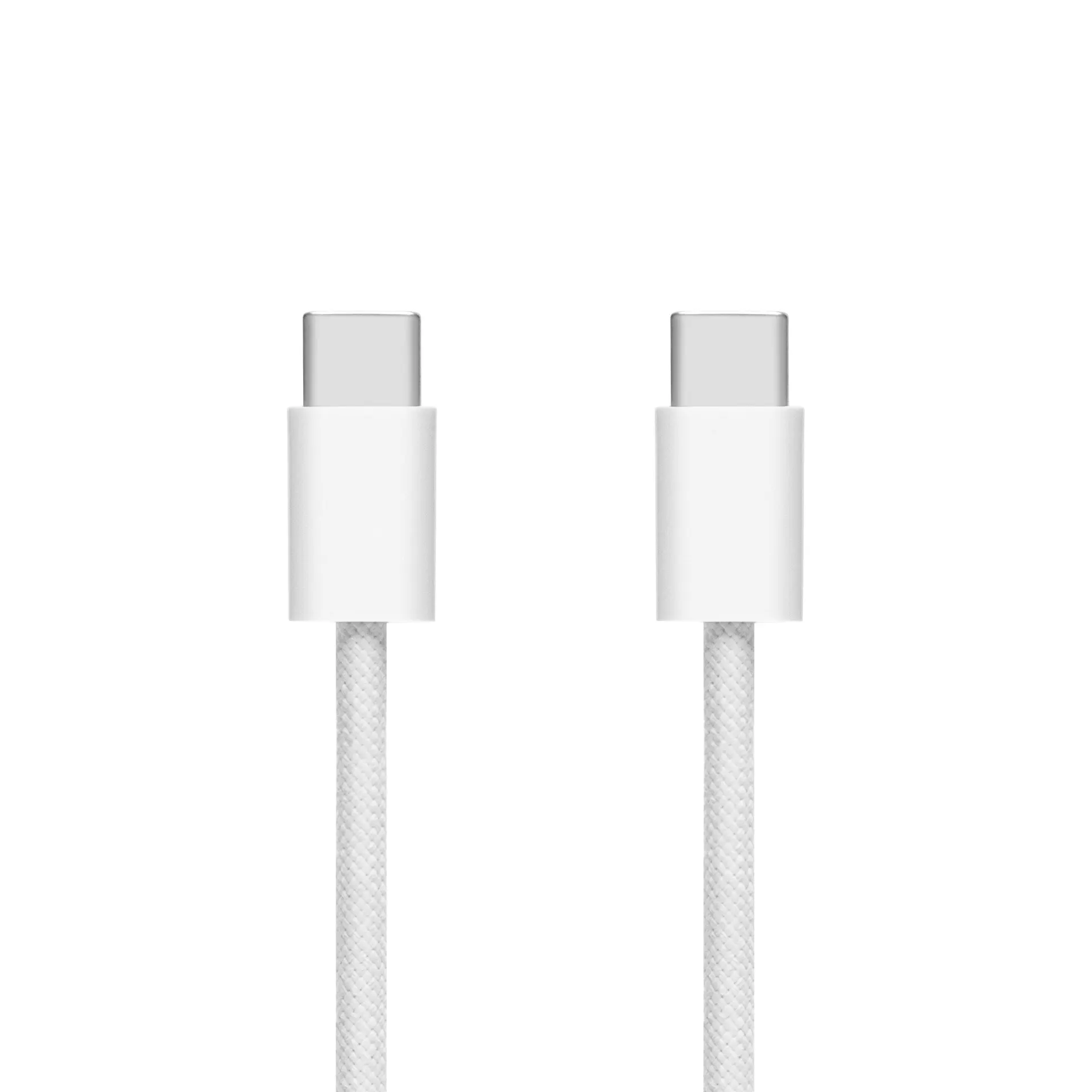Linocell Flätad USB-C- till USB-C-kabel 240 W Vit 2m