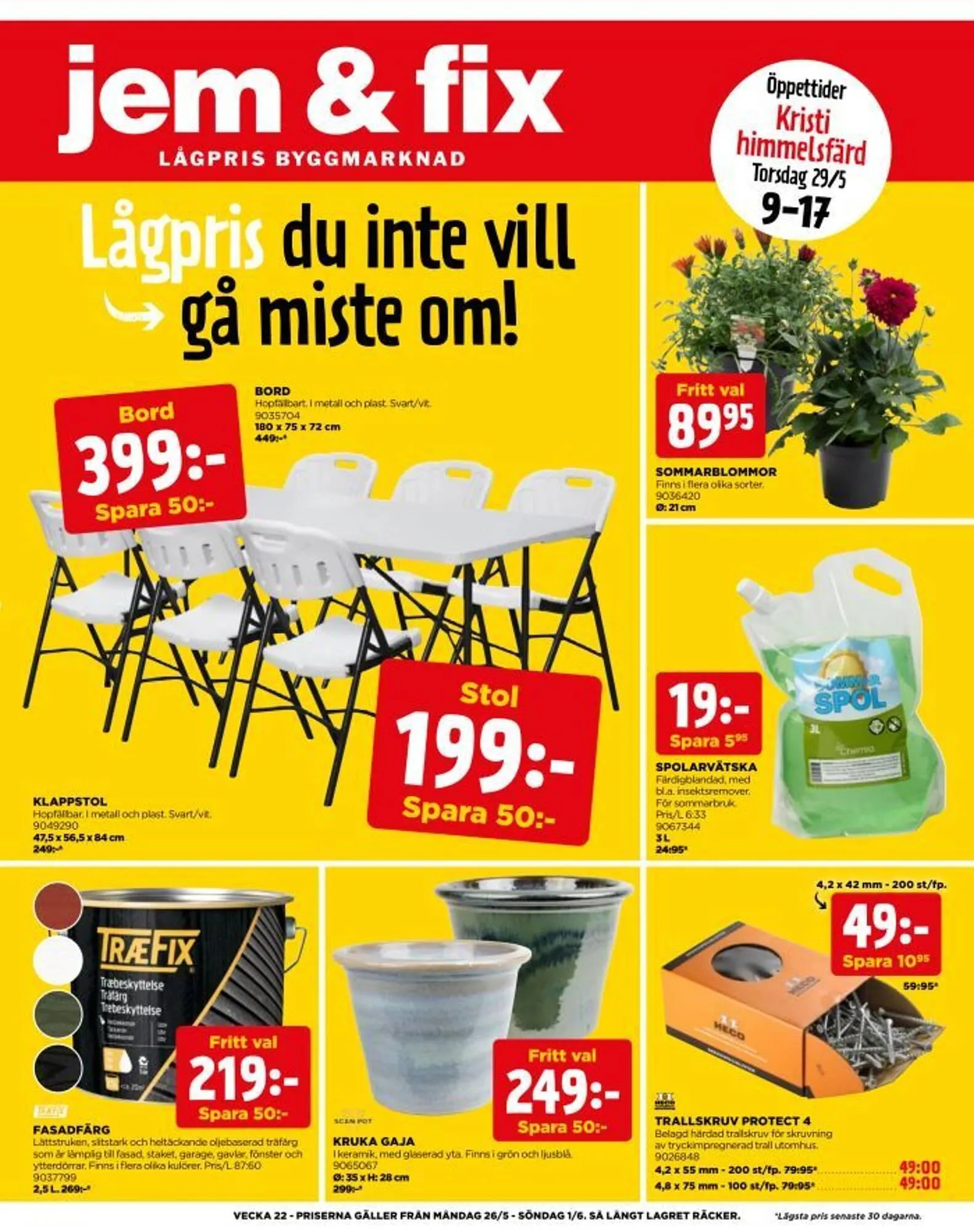 Jem&Fix reklamblad - 1