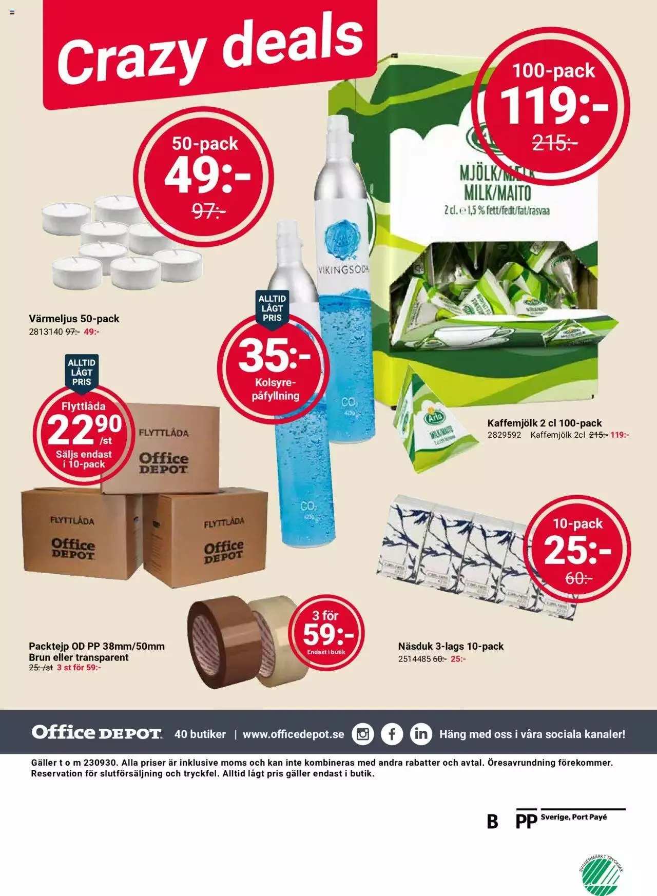 Office Depot - erbjudanden från 1 september till 30 september 2023 - Reklamblad sidor 8