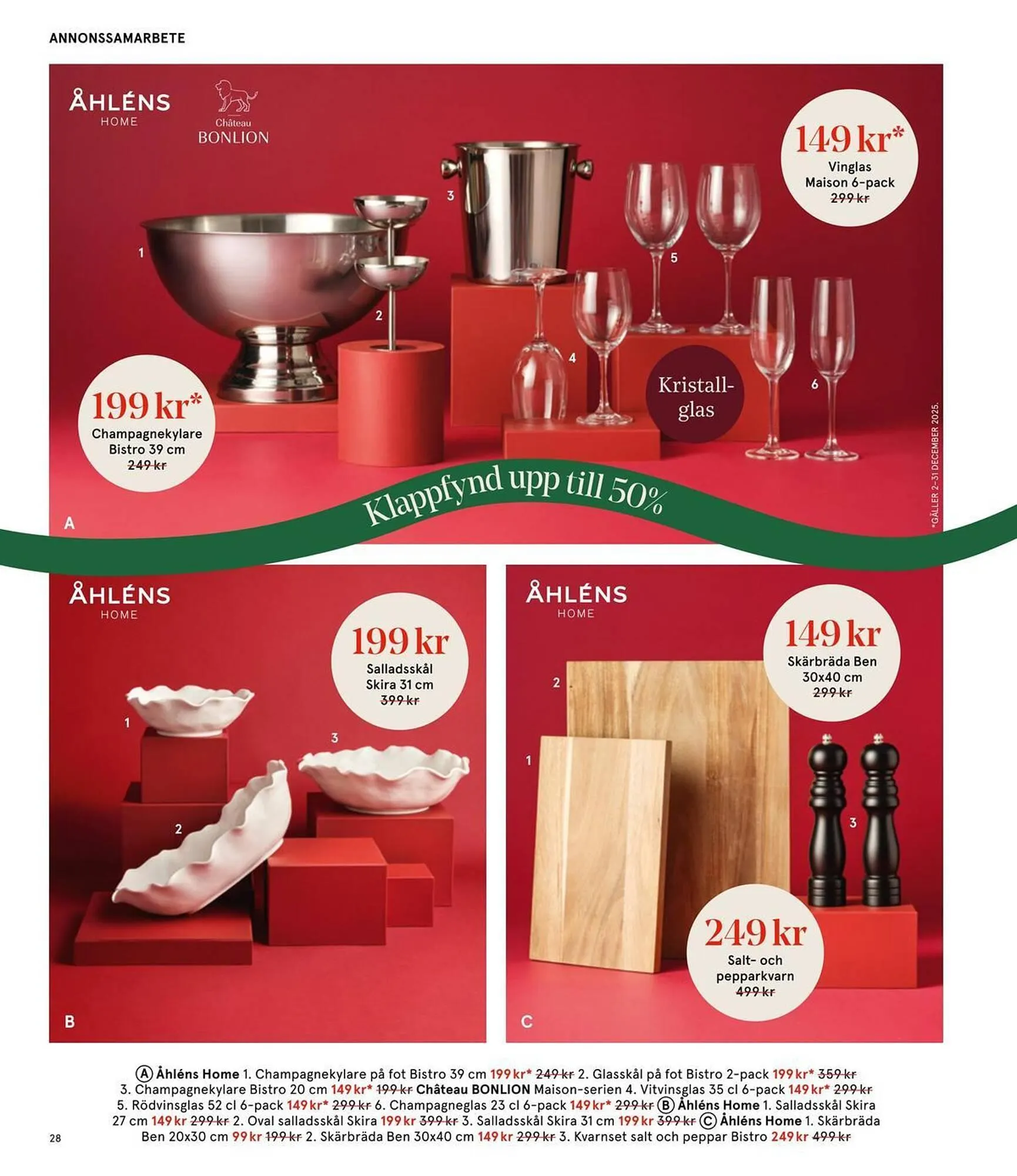 Åhléns reklamblad från 25 november till 11 december 2025 - Reklamblad sidor 28