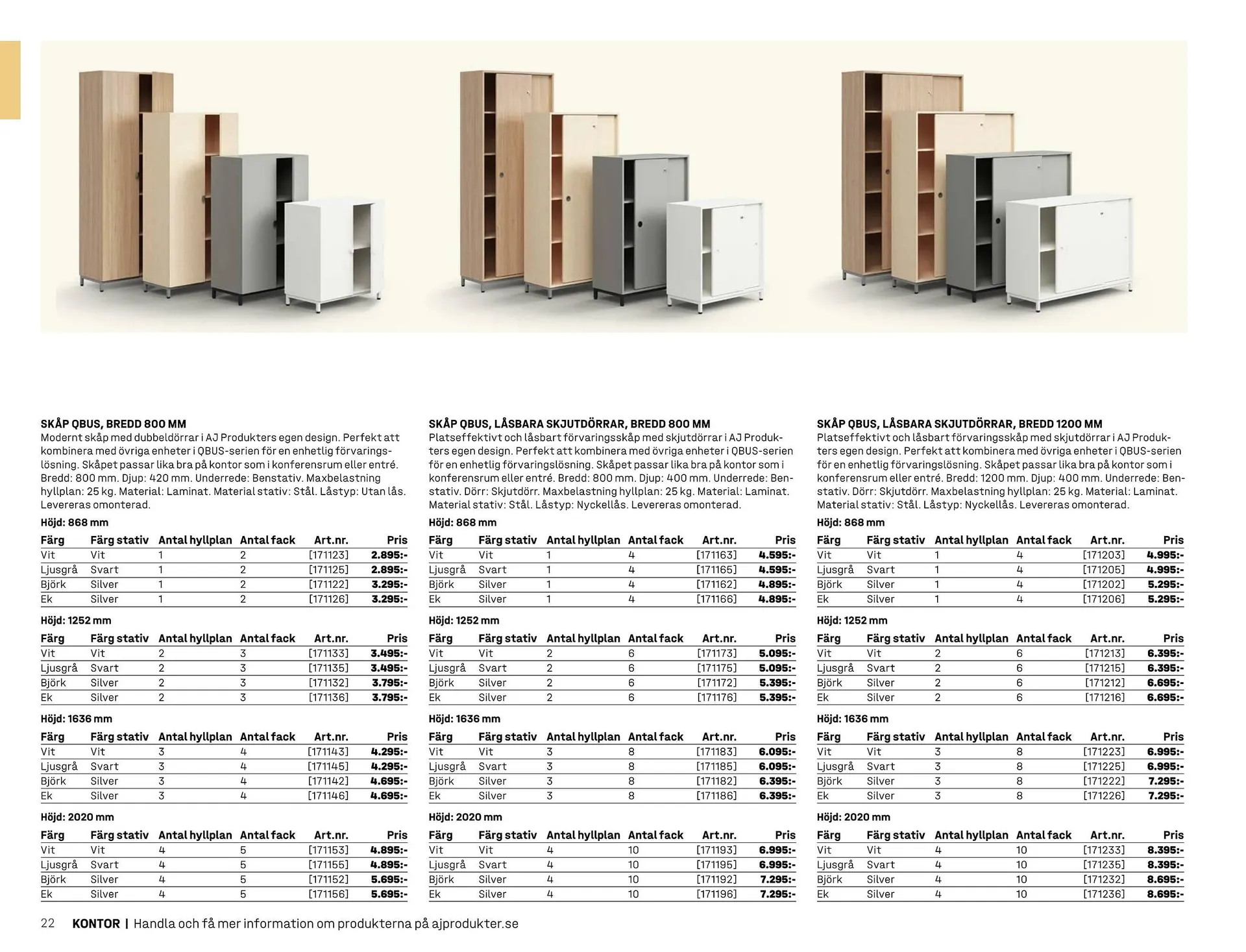 AJ Produkter reklamblad från 1 januari till 31 december 2025 - Reklamblad sidor 22